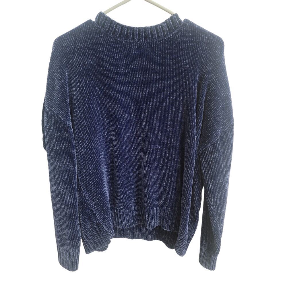 Forver 21 Women's Round Neck Blue Long Sleeve Sweater Size M